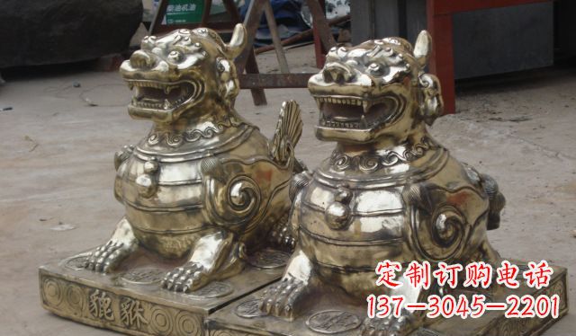 贵阳庭院招财貔貅动物铜雕