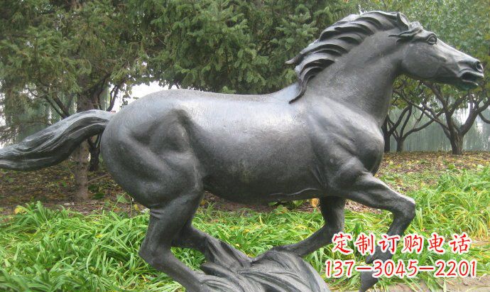 贵阳铜雕奔马公园动物雕塑