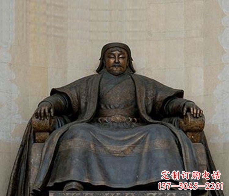 贵阳铜雕大型成吉思汗雕塑