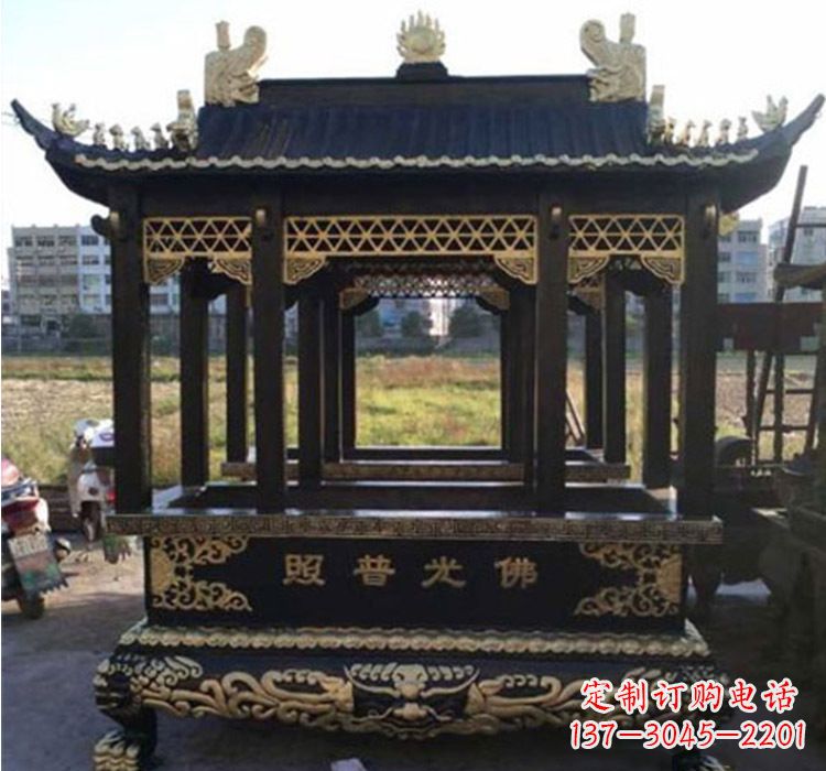 贵阳铜雕佛光普照香炉