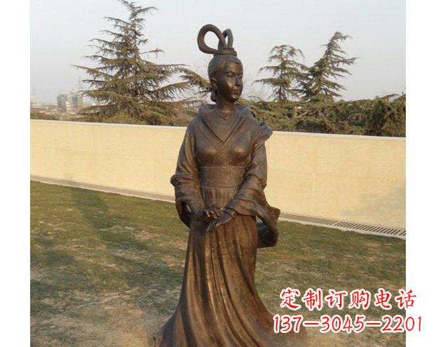 贵阳铜雕古代美女人物雕塑