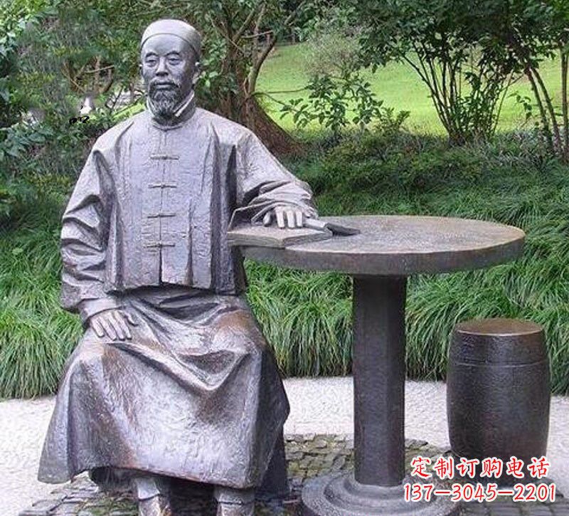 贵阳铜雕古代名人李鸿章雕塑