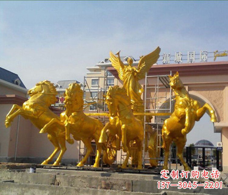 贵阳铜雕广场阿波罗战马雕塑