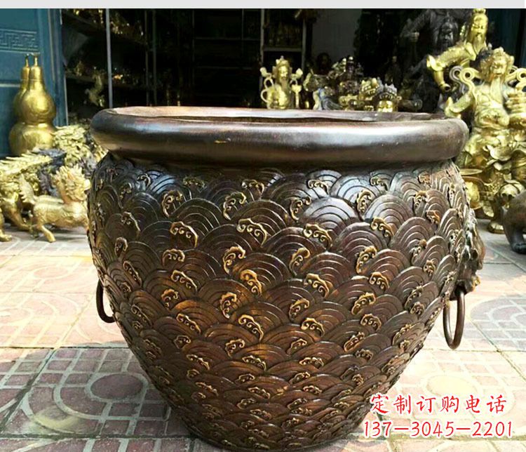 贵阳铜雕景观花盆