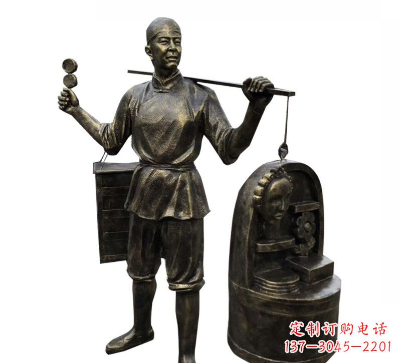 贵阳铜雕卖货郎