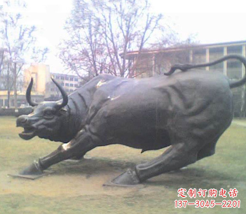 贵阳铜雕牛广场动物景观摆件 (2)