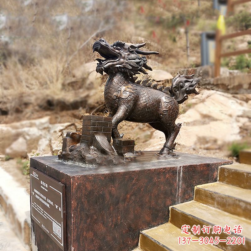 贵阳铜雕麒麟景观雕塑装饰品