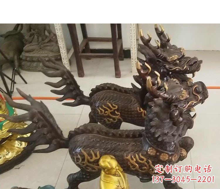 贵阳铜雕麒麟招财雕塑