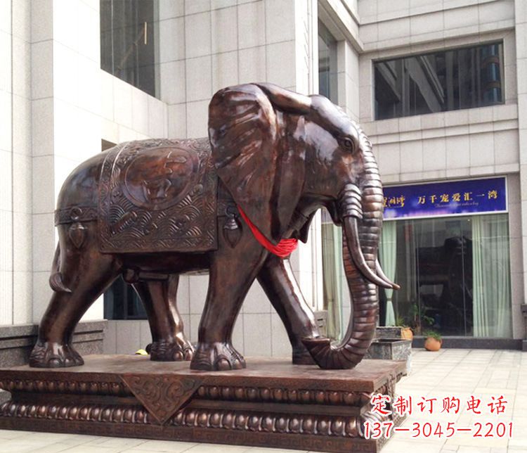 贵阳铜雕企业招财大象