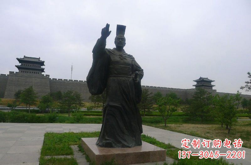 贵阳铜雕秦始皇古代名人雕塑