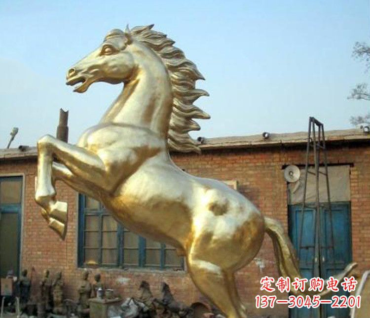 贵阳铜雕室商场招财动物马雕塑