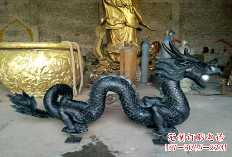 贵阳铜雕双龙戏珠222