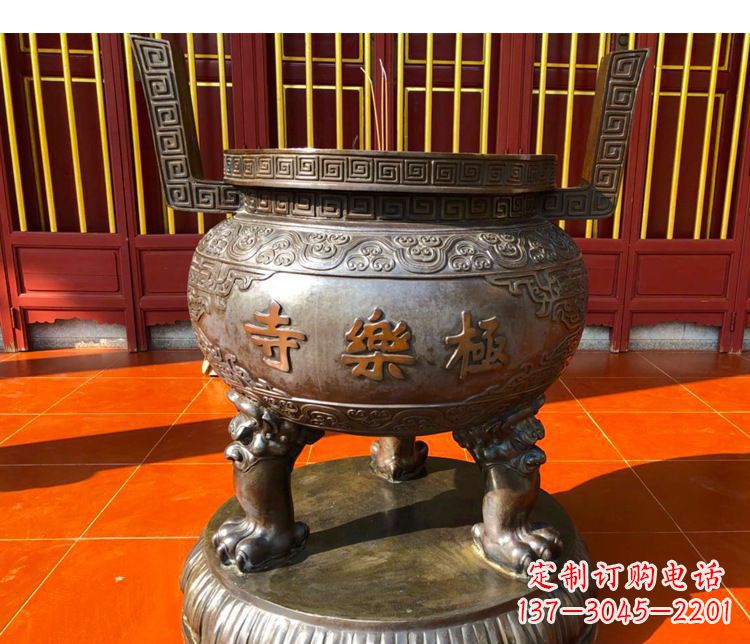 贵阳铜雕寺庙景观香炉