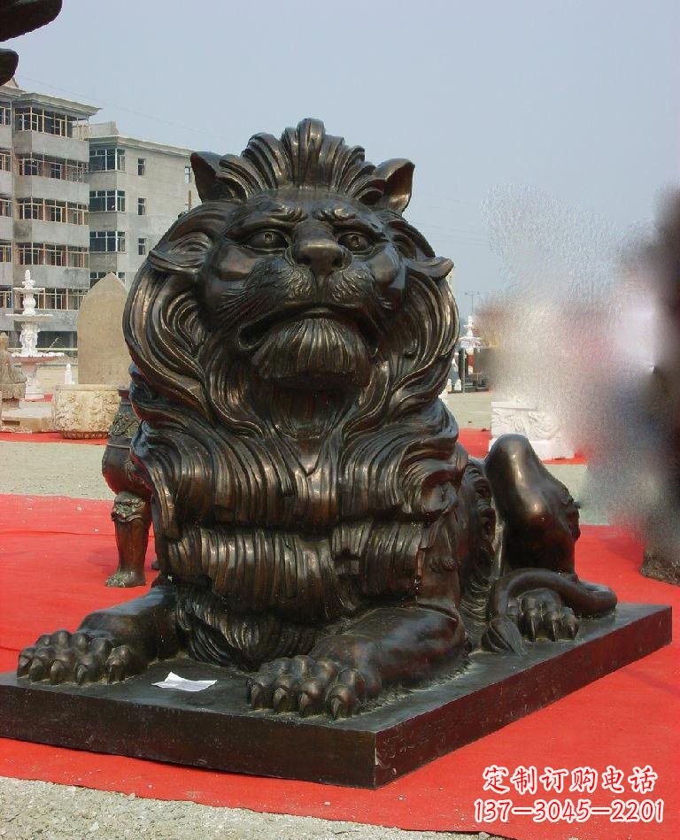 贵阳铜雕西洋狮子222