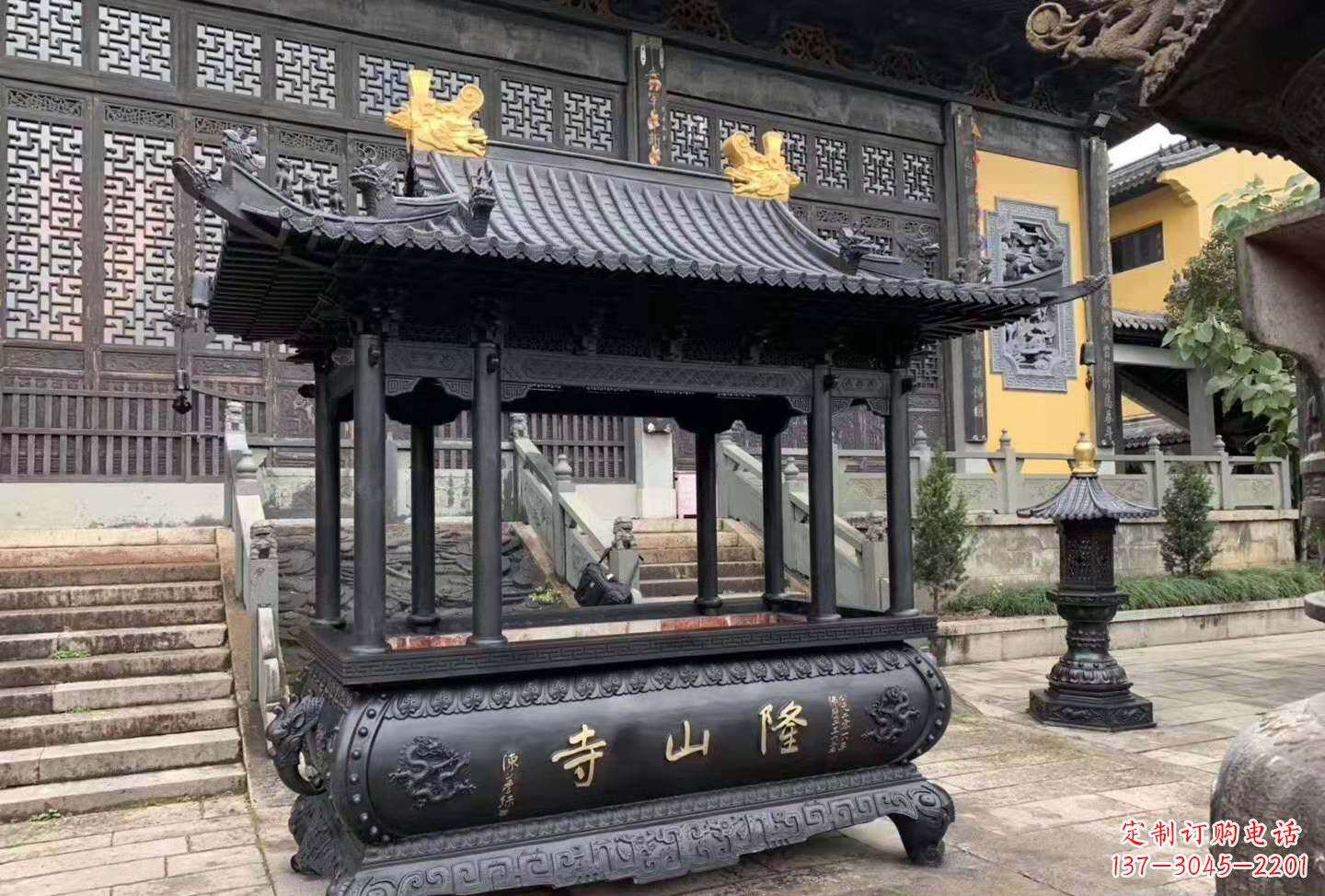 贵阳铜雕香炉寺庙景观户外摆件