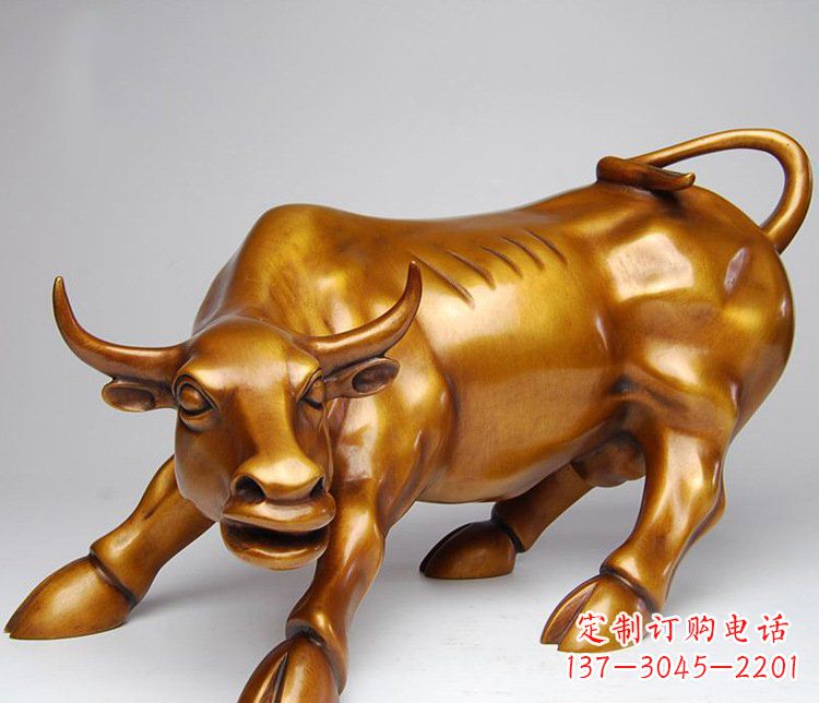 贵阳铜雕小区动物牛摆件 (2)