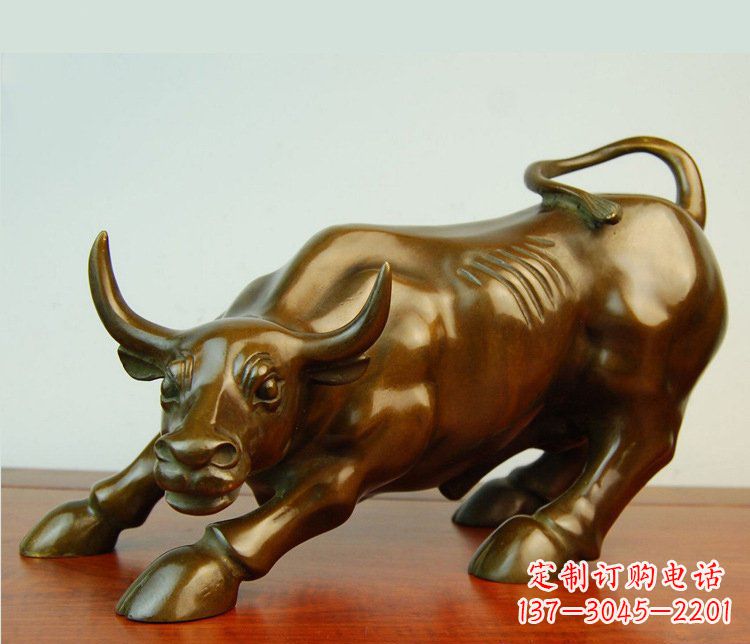 贵阳铜雕小区动物牛摆件