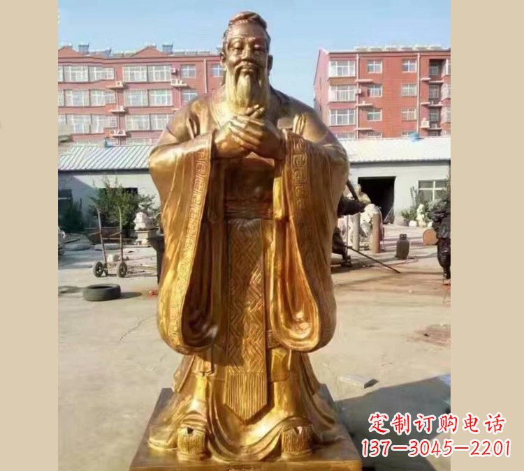 贵阳铜雕校园孔子
