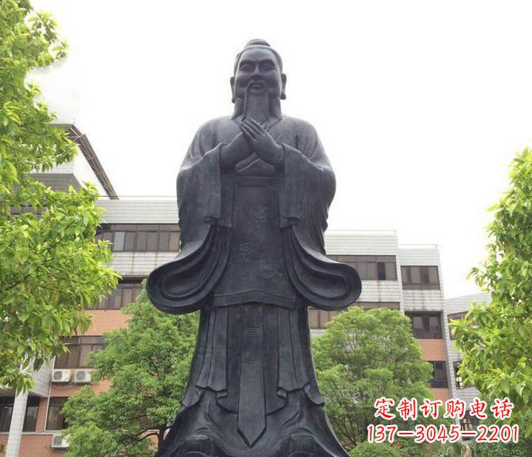 贵阳铜雕学校孔子圣人雕塑摆件