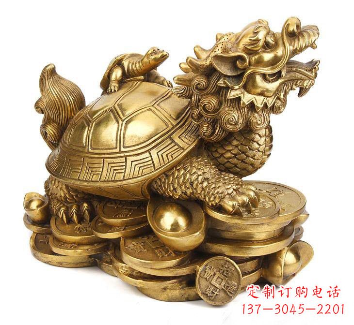 贵阳铜雕招财龙龟