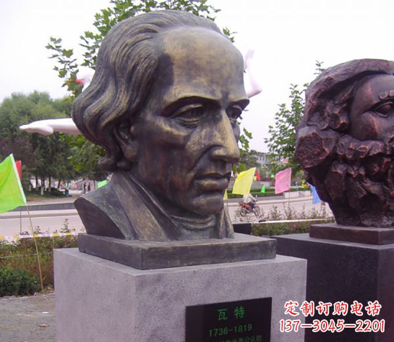 贵阳瓦特胸像名人铜雕