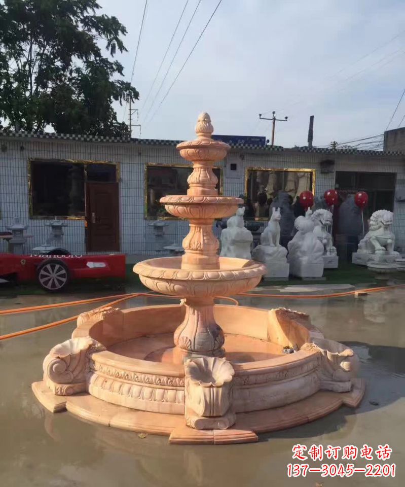贵阳晚霞红欧式流水喷泉