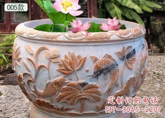 贵阳晚霞红水缸鱼缸雕塑