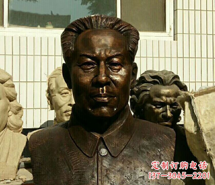 贵阳伟人刘少奇胸像铜雕