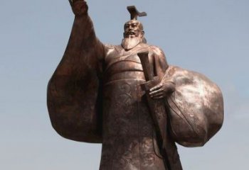 贵阳秦始皇铜雕精美塑像，让历史回溯至您身边