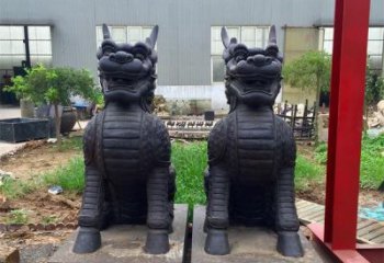 贵阳青铜精美麒麟雕塑，注入艺术气息