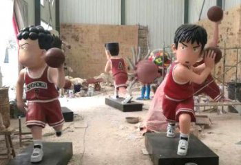贵阳全民健身卡通打篮球人物雕塑