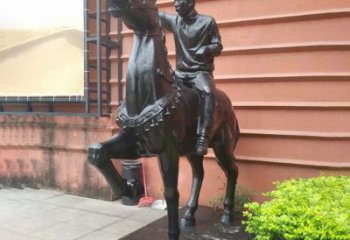 贵阳独一无二的骑马雕塑