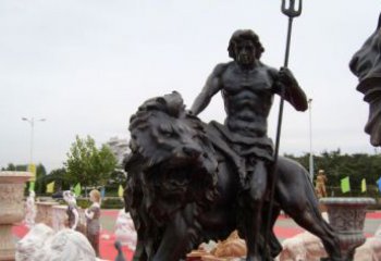 贵阳狮子座铜雕：狮子雕塑把你的星座进行升华