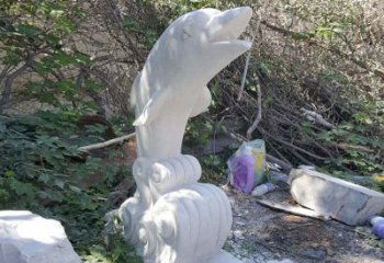 贵阳石雕海豚海浪