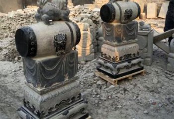 贵阳定制大象雕塑石雕门墩，传承中国古典文化