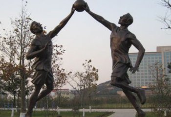 贵阳铜雕打篮球人物