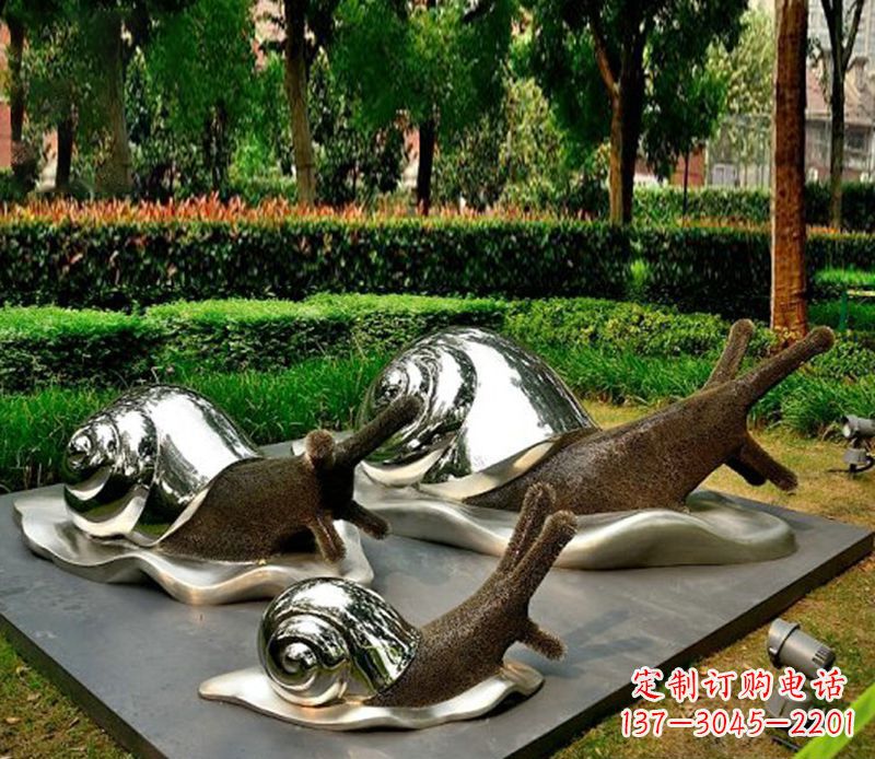 贵阳蜗牛雕塑不锈钢