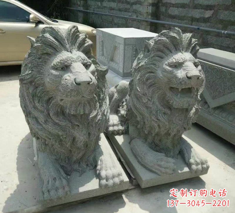 贵阳卧式狮子石雕