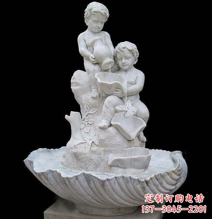 贵阳西方儿童喷泉石雕