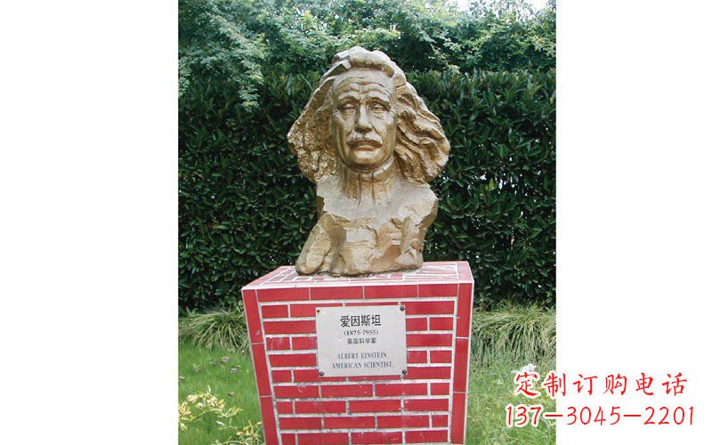 贵阳西方名人爱因斯坦头像铜雕