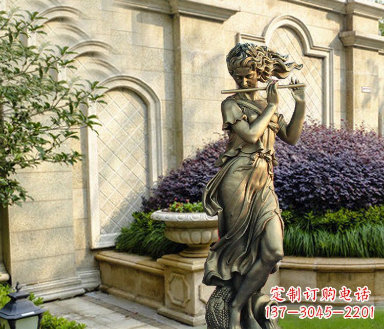 贵阳西方女人别墅景观铜雕塑
