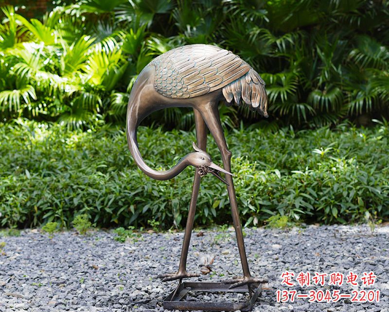 贵阳仙鹤雕塑喷泉