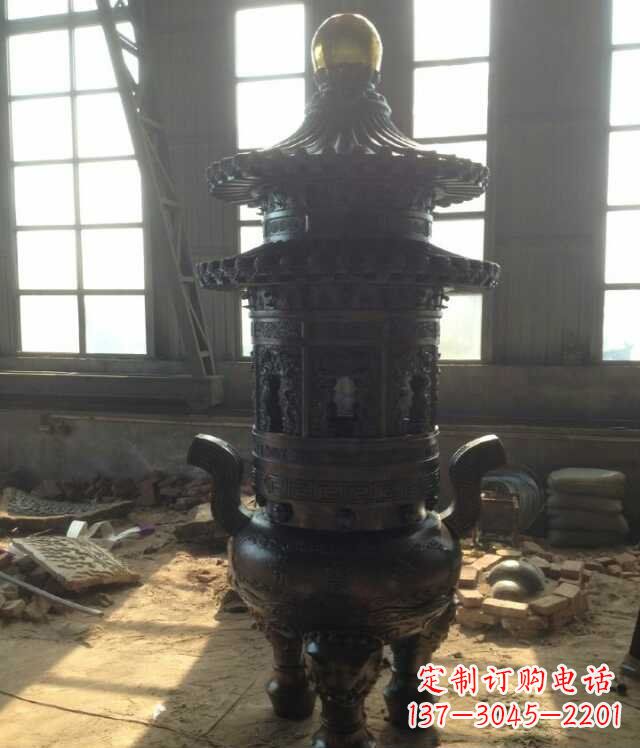 贵阳香炉铜雕塑 (2)