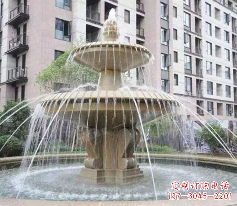 贵阳小区大型喷泉景观石雕