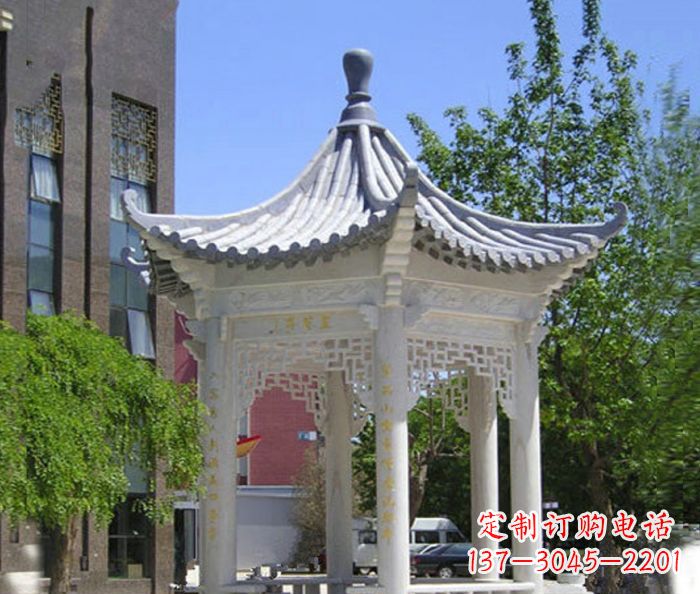 贵阳小区景观大理石凉亭