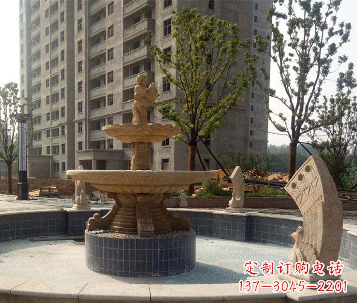 贵阳小区景观大型喷泉石雕