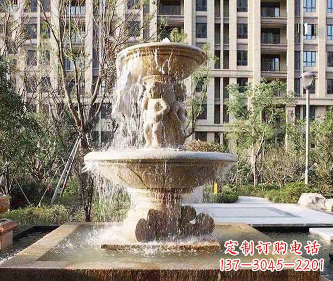 贵阳小区景观欧式喷泉石雕 (3)