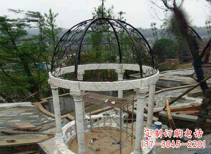 贵阳小区欧式圆顶凉亭石雕