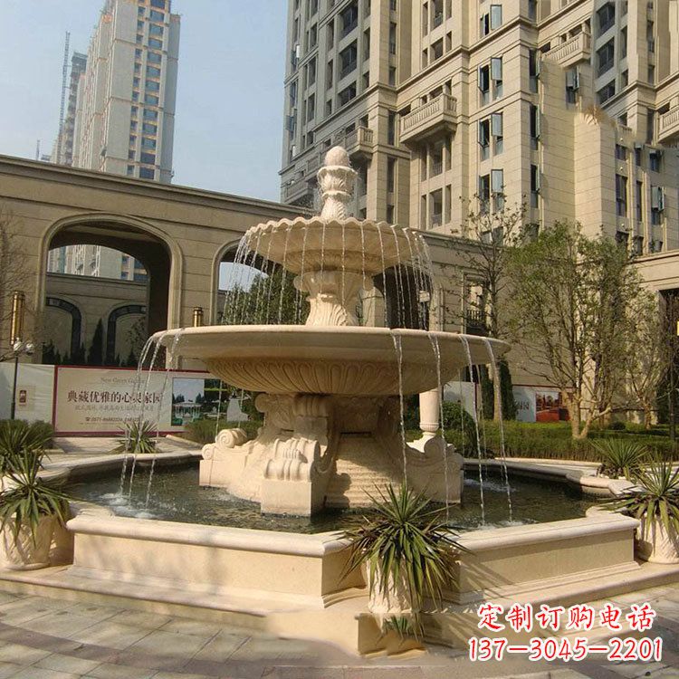 贵阳小区庭院石雕欧式喷泉