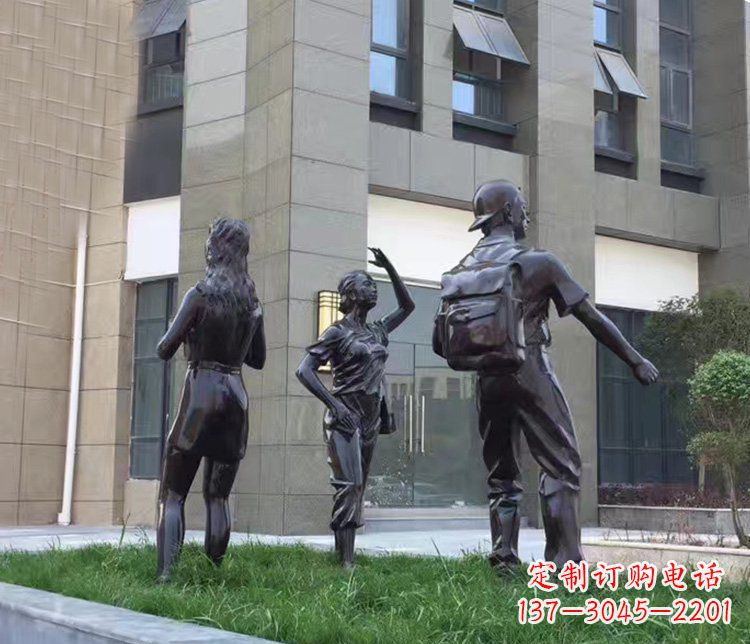 贵阳小区铜雕美女人物雕塑